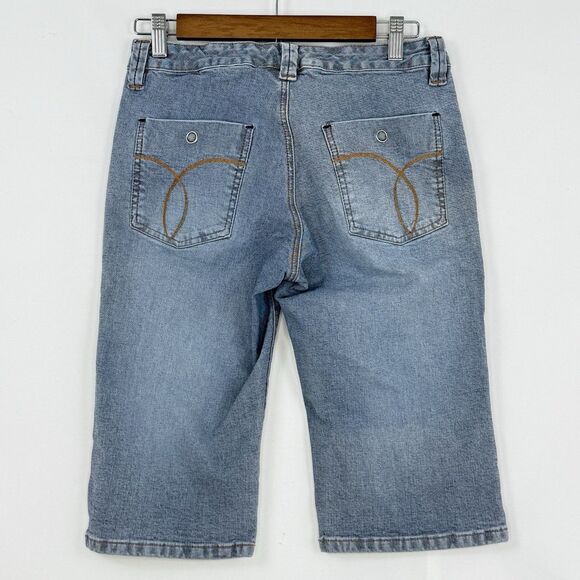 Sergio Valente Women’s Blue Jeans Bermuda Shorts Size 29 Stretch - Picture 2 of 15